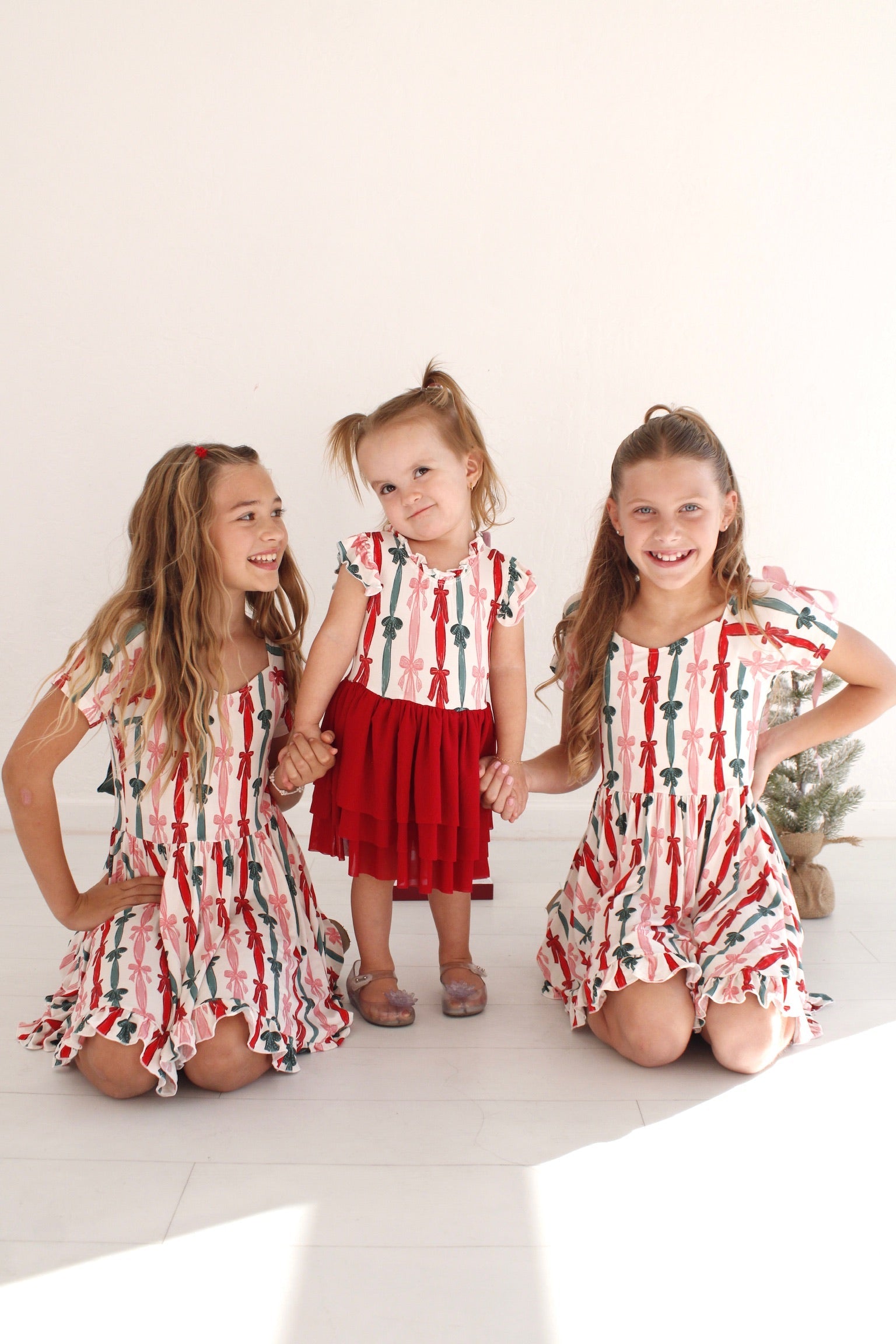 Merry & Twirly Collection- Holiday Ribbon Tulle Dress