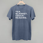 Tea Blanket Couch Reading