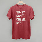 Sorry Can't Cheer Bye