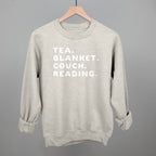 Tea Blanket Couch Reading