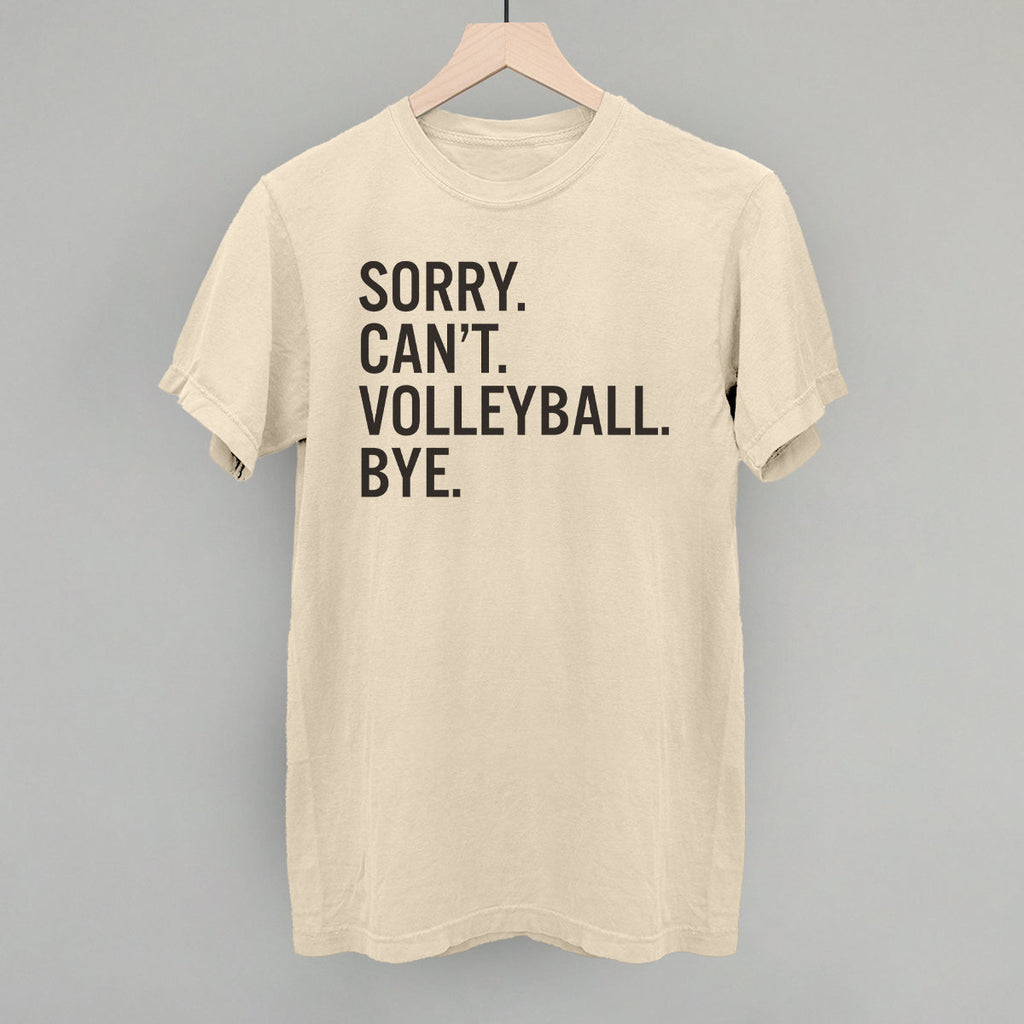 Sorry Can't Volleyball Bye