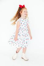 Summer Sweets Flutter Sleeve Twirl Dress