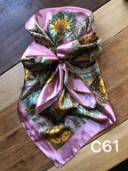 Pink & Gold Paisley Wild Rag